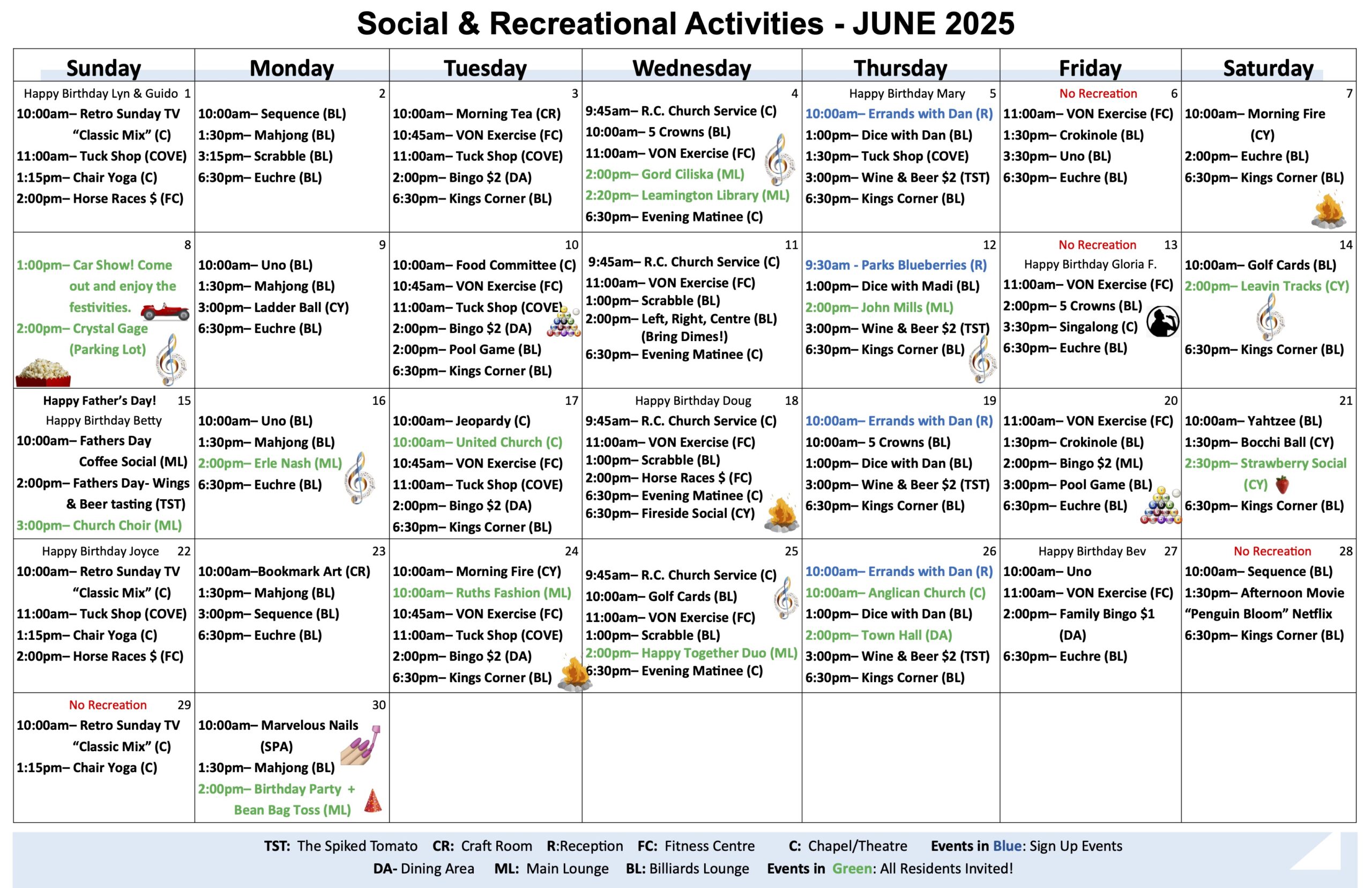 June 2025 Calendar